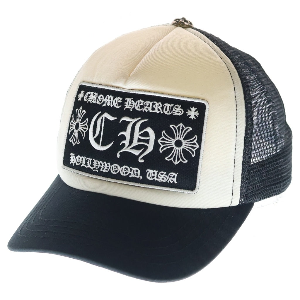 CHROME HEARTS(クロムハーツ) CH Hollywood Trucker Hat ハリウッド トラッカーキャップ メッシュキャップ ブラック/ホワイト