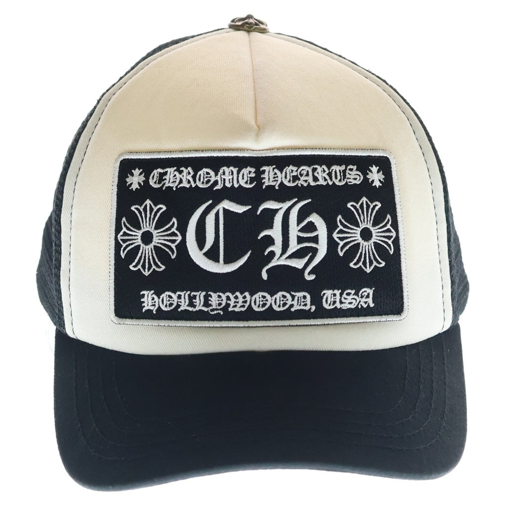 CHROME HEARTS(クロムハーツ) CH Hollywood Trucker Hat ハリウッド トラッカーキャップ メッシュキャップ ブラック/ホワイト
