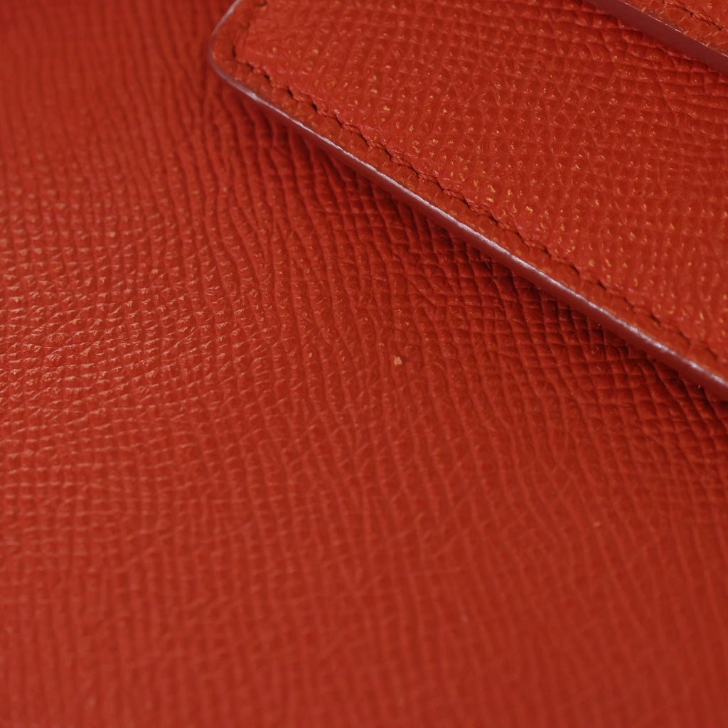 CELINE(セリーヌ) ベルトバッグ ナノ 2WAYハンドバッグ ショルダーバッグ レッド レザー ゴールド金具 レディース