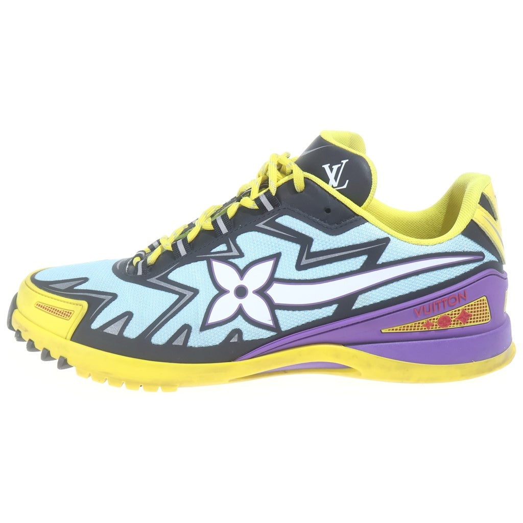 LOUIS VUITTON(ルイヴィトン) スプリントラインローカットスニーカー イエロー×ライトブルー #7 1/2 1A91Q7
