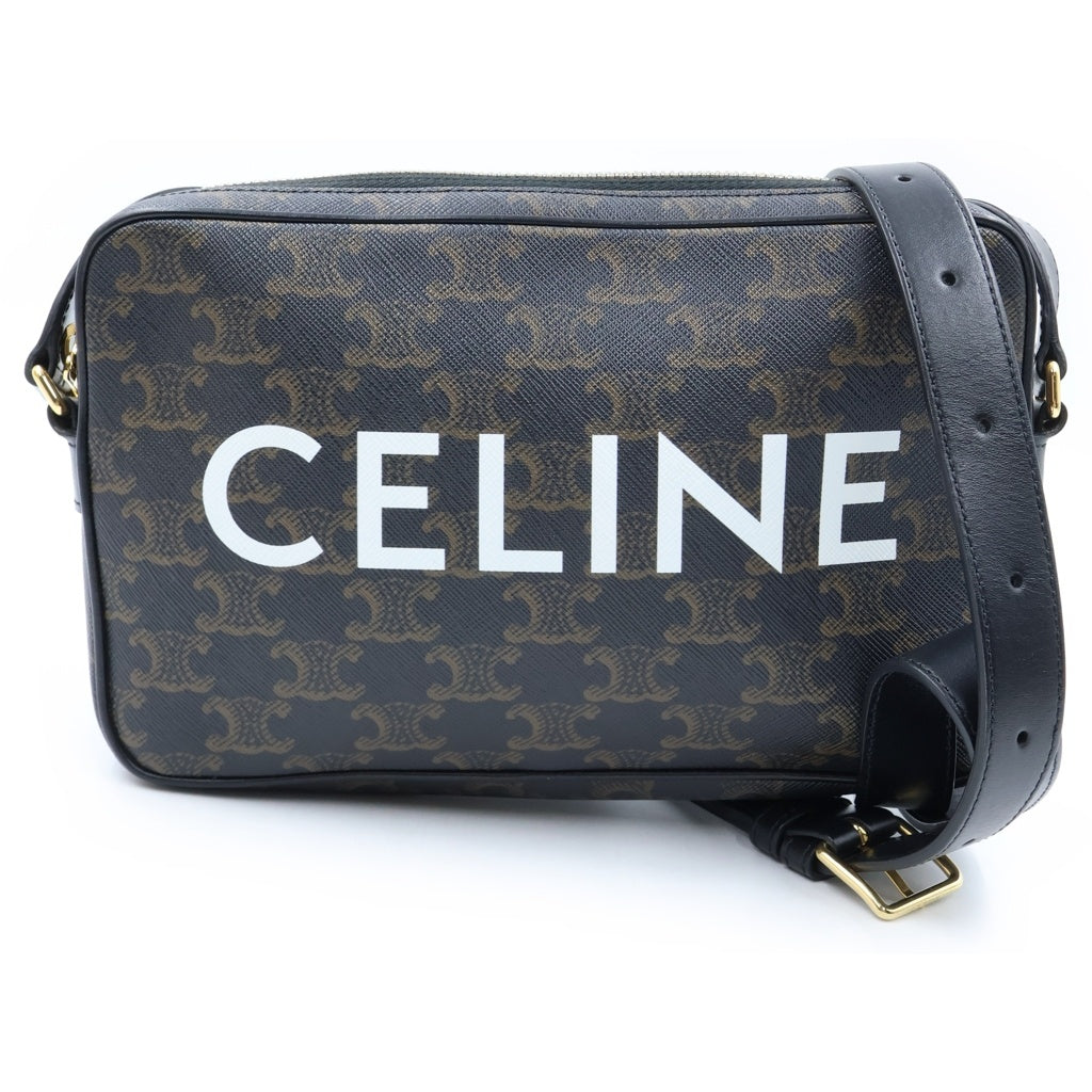 CELINE(セリーヌ) トリオンフ ミディアム メッセンジャー ショルダーバッグ ブラウン PVC 194502CIM レディース