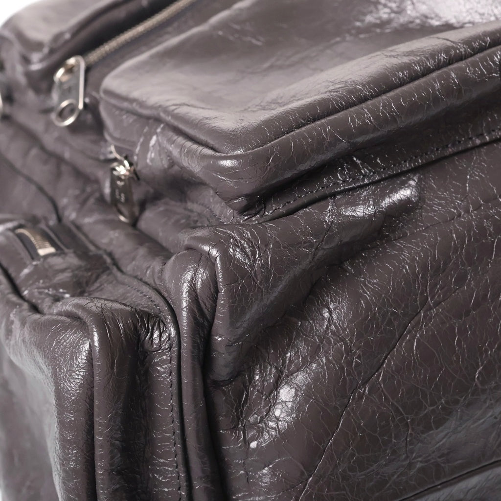 BALENCIAGA(バレンシアガ) スーパービジー ラージ カーフスキン レザー スリングバッグ ショルダーバッグ グレー 702168 レディース