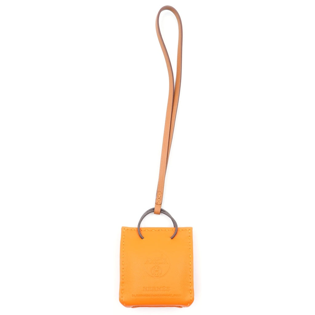 HERMES(エルメス) サック オランジュチャームフュー チャーム オレンジ アニオン×コットン レディース