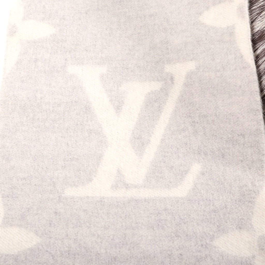 LOUIS VUITTON(ルイヴィトン) エシャルプ レイキャビック カシミヤ モノグラム マフラー グリペルル グレー M70722 レディース