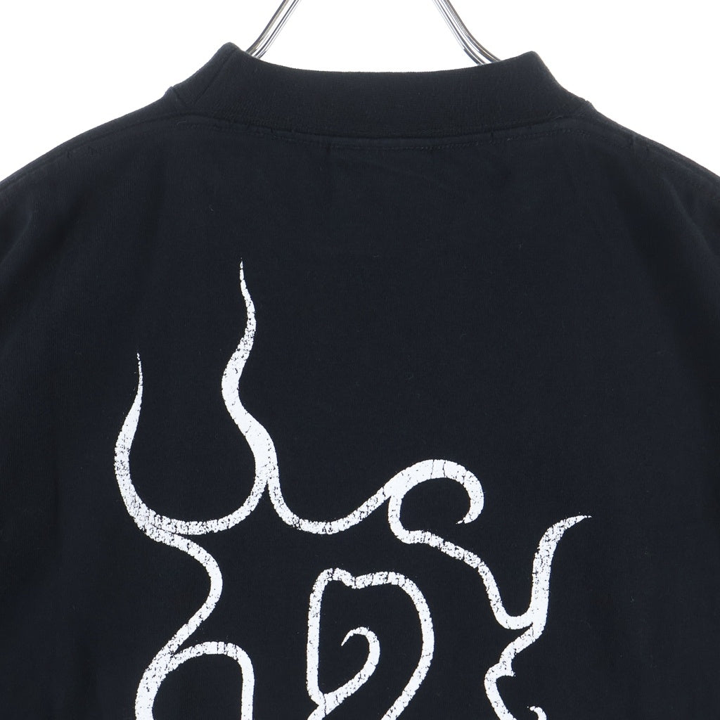 BALENCIAGA(バレンシアガ) DARKWAVE TEE ダークウェーブ ダメージ加工 メタルロゴプリント 半袖Tシャツ カットソー ブラック 739028 TPVN5