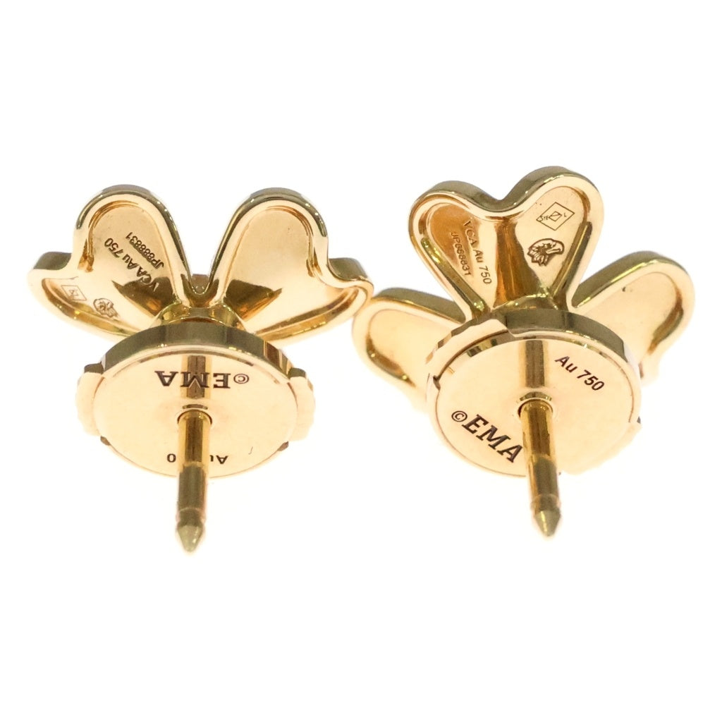 Van Cleef & Arpels(ヴァンクリーフアンドアーペル) フリヴォル ミニ 1PD ダイヤモンド ピアス Au750 K18YG イエローゴールド VCARPJMN00 レディース