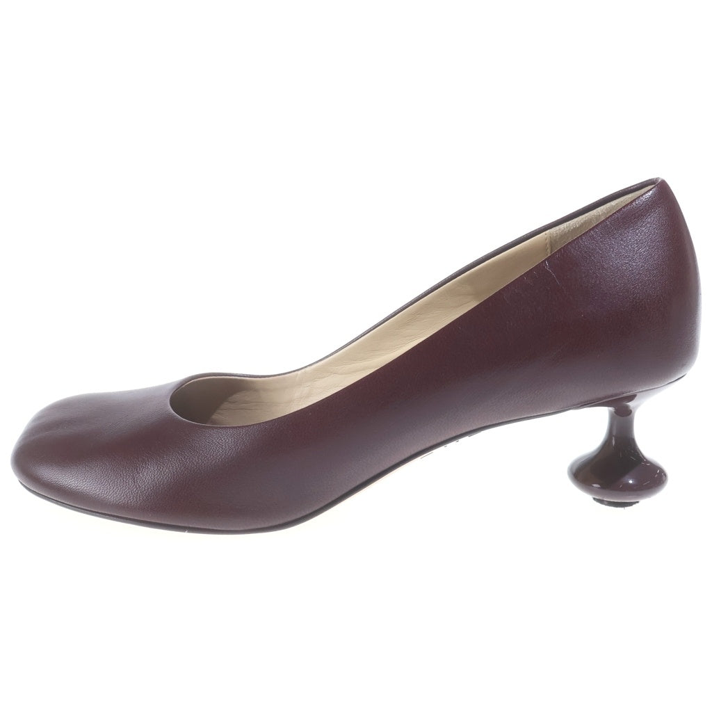 LOEWE(ロエベ) TOY PUM トイ パンプス レザーシューズ ヒール ボルドー L815S01X78 レディース