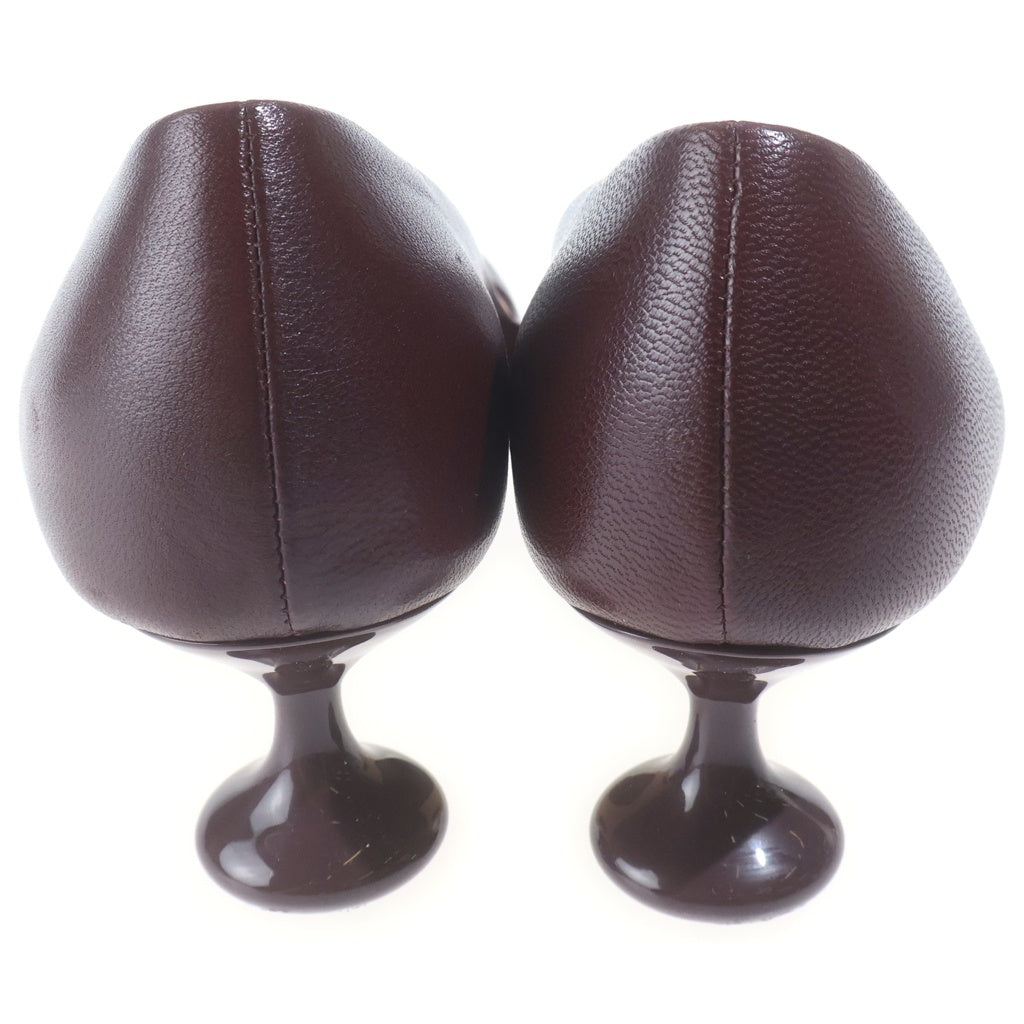 LOEWE(ロエベ) TOY PUM トイ パンプス レザーシューズ ヒール ボルドー L815S01X78 レディース