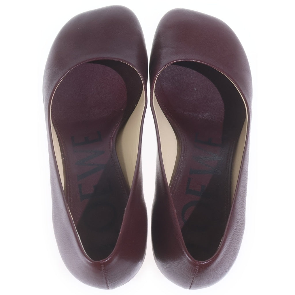 LOEWE(ロエベ) TOY PUM トイ パンプス レザーシューズ ヒール ボルドー L815S01X78 レディース