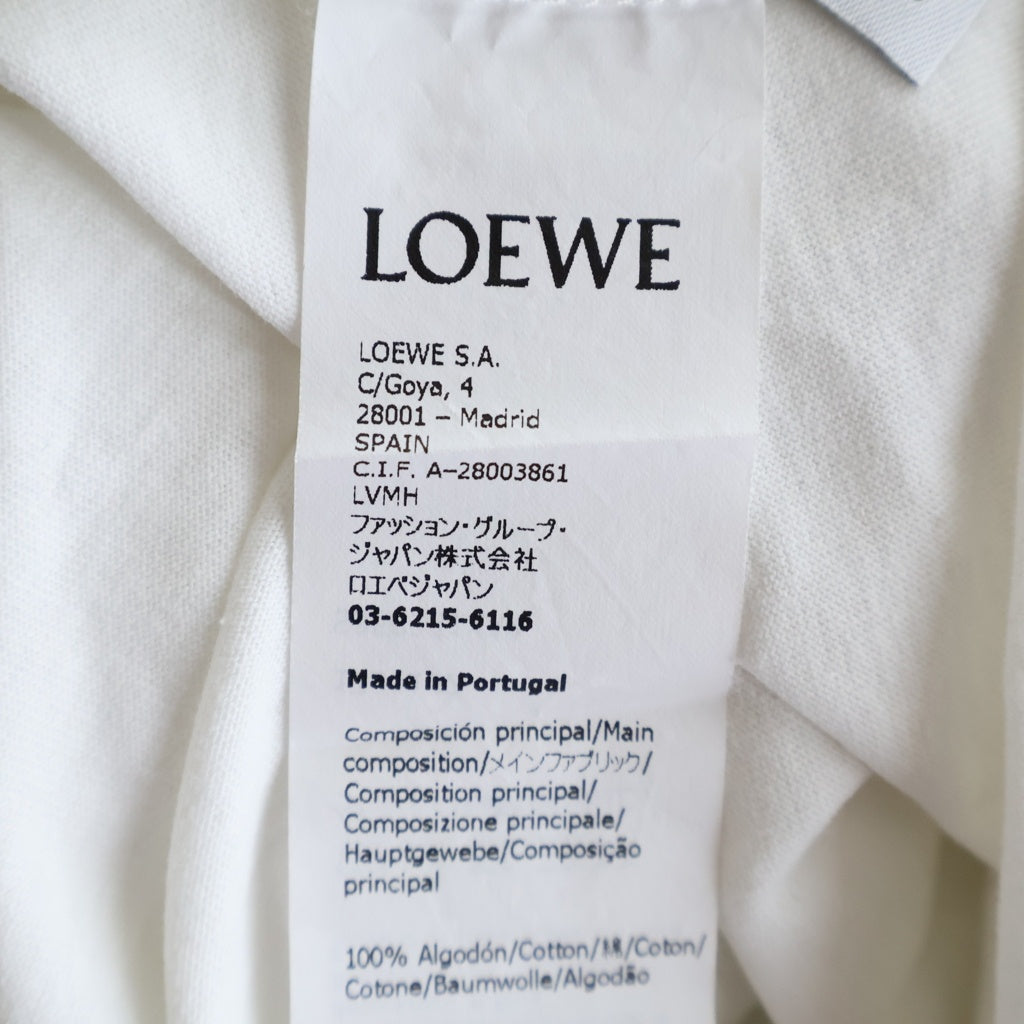 LOEWE(ロエベ) ANAGRAM アナグラム 刺繍Tシャツ ホワイト コットン S359341XA4 レディース