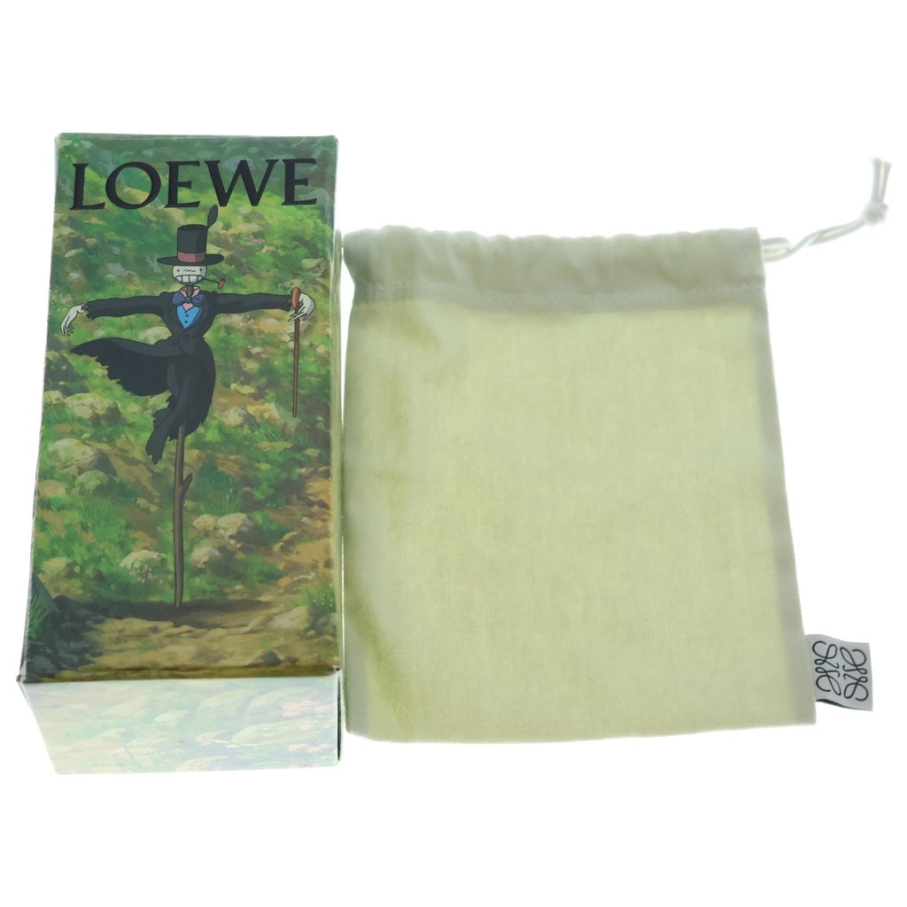LOEWE(ロエベ) ×スタジオジブリ ハウルの動く城コラボ ローズ バッグチャーム ピンク×ブラウン×グリーン レザー C621232XC3 レディース