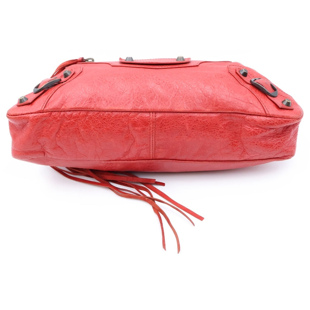 BALENCIAGA(バレンシアガ) ザ・ファースト 2WAYハンドバッグ ショルダーバッグ レッド レザー 103208 レディース