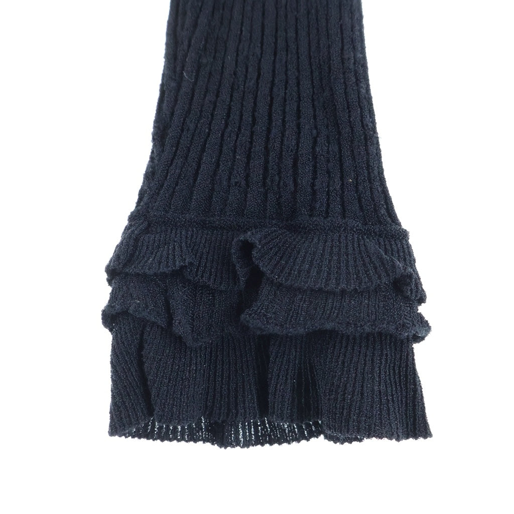 LOUIS VUITTON(ルイヴィトン) フリルニット カーディガン ブラウス ビスコース ブラック RW062A WJKC04MKB レディース