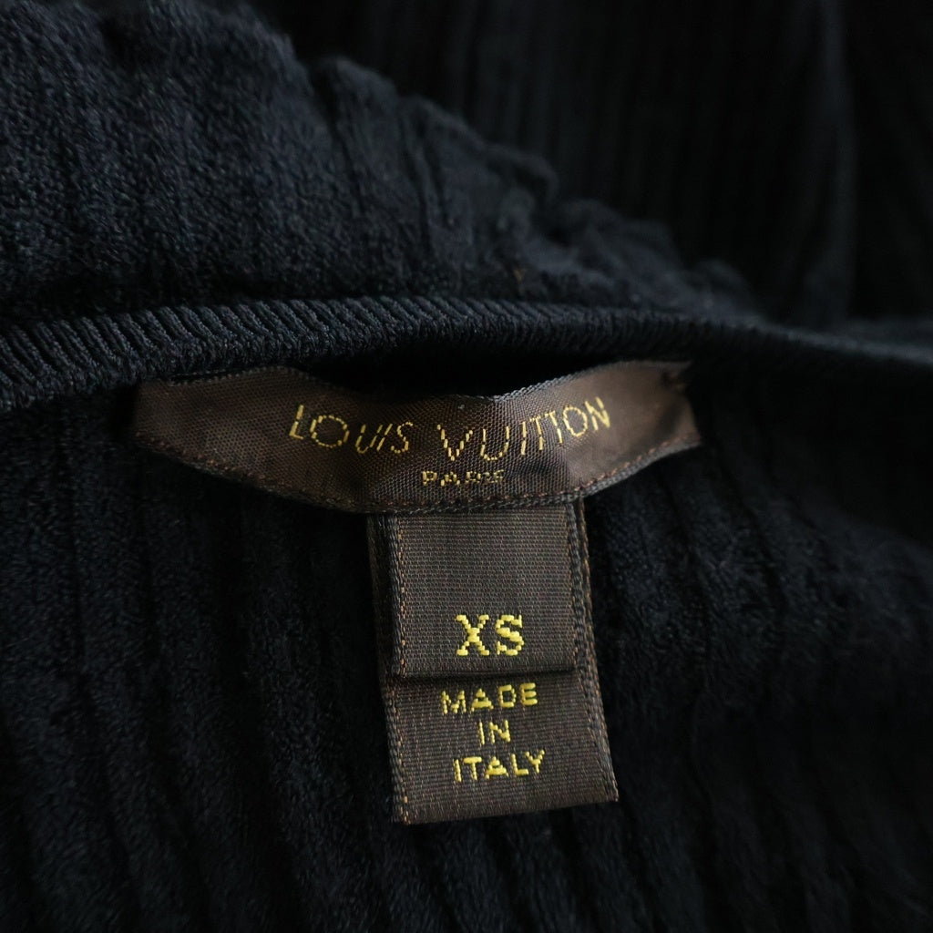 LOUIS VUITTON(ルイヴィトン) フリルニット カーディガン ブラウス ビスコース ブラック RW062A WJKC04MKB レディース