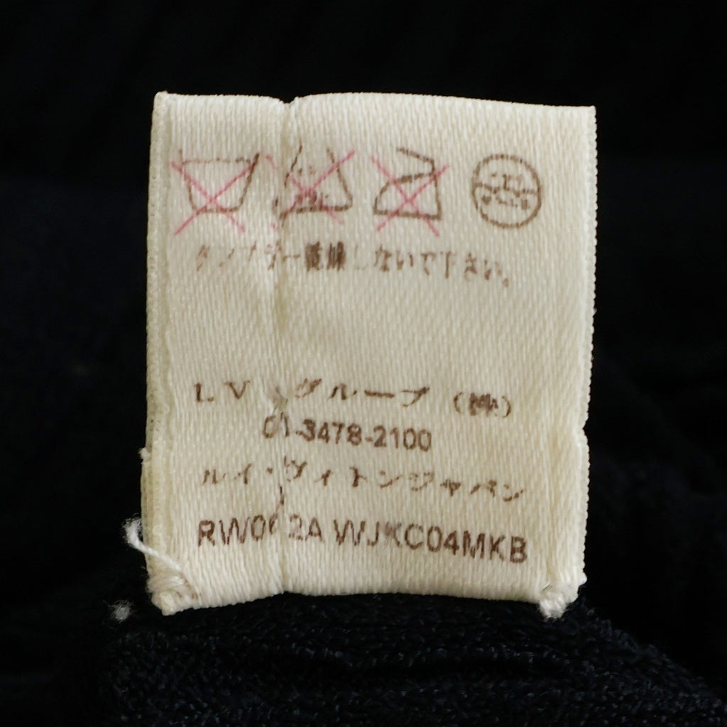 LOUIS VUITTON(ルイヴィトン) フリルニット カーディガン ブラウス ビスコース ブラック RW062A WJKC04MKB レディース