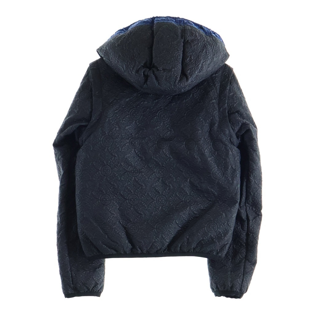 LOUIS VUITTON(ルイヴィトン) リバーシブル ダウンジャケット ベスト 2WAY RW112W WTCO24P3W グレー×ブルー ナイロン レディース