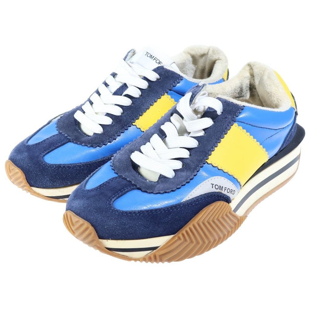 TOM FORD(トムフォード) JAMES ジェームズ ローカットシューズ スニーカー ブルー/イエロー A8509