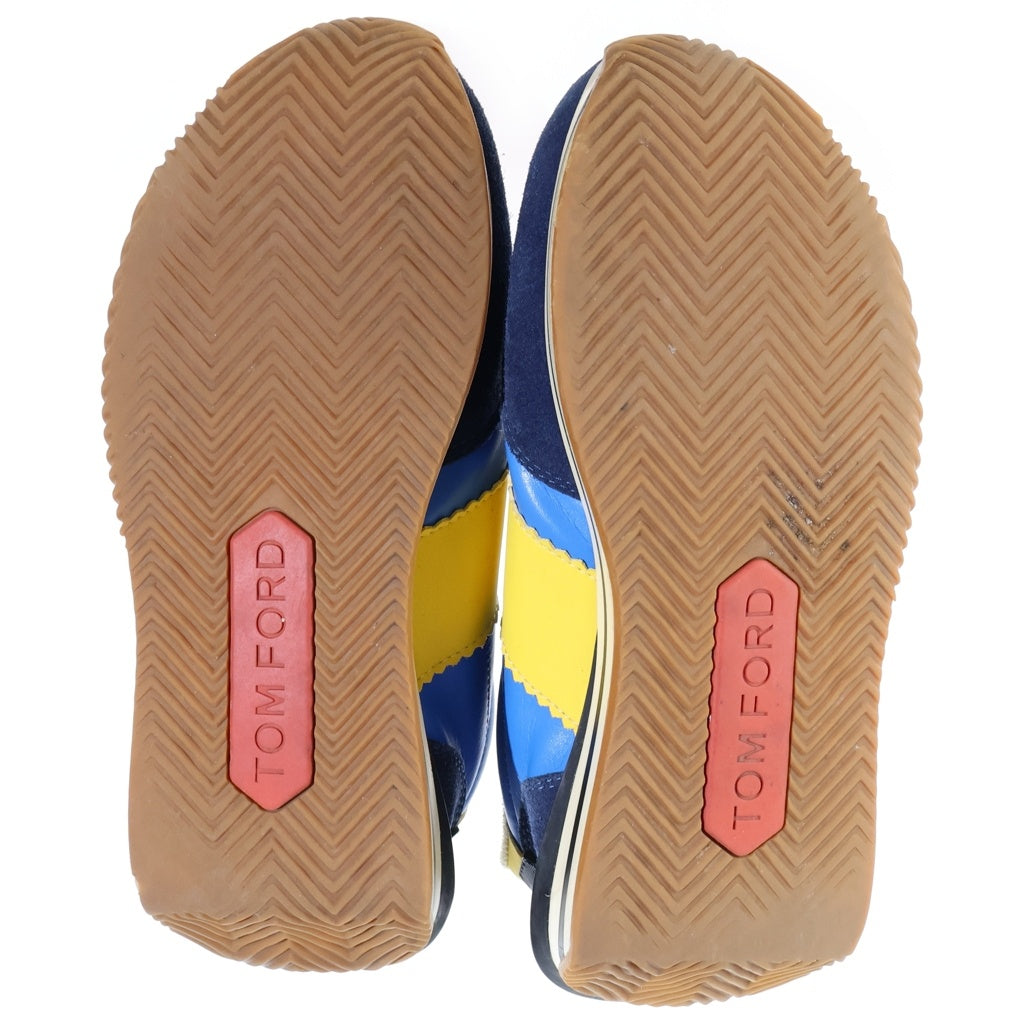 TOM FORD(トムフォード) JAMES ジェームズ ローカットシューズ スニーカー ブルー/イエロー A8509