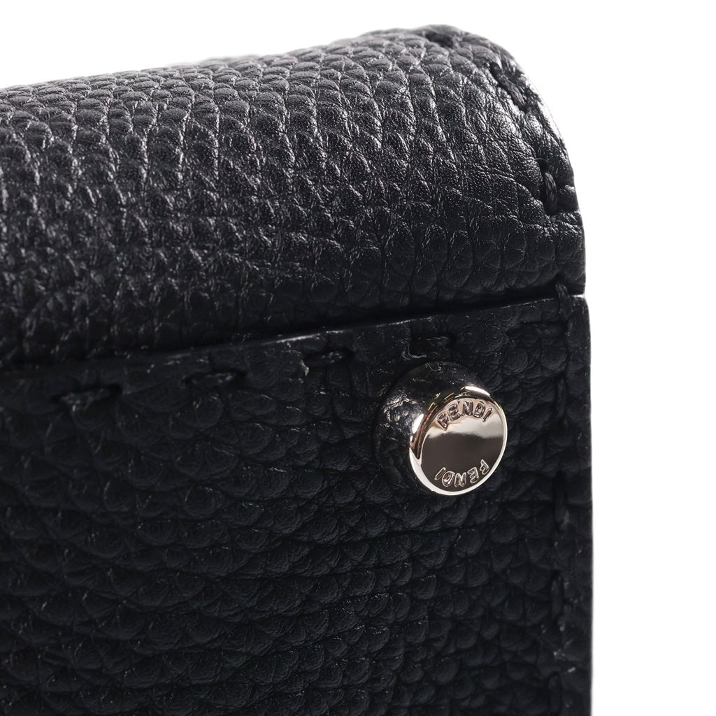 FENDI(フェンディ) ピーカブー セレリア ミディアム レザー シルバー金具 2WAY ショルダーバッグ ハンドバッグ ブラック 8BN290 レディース