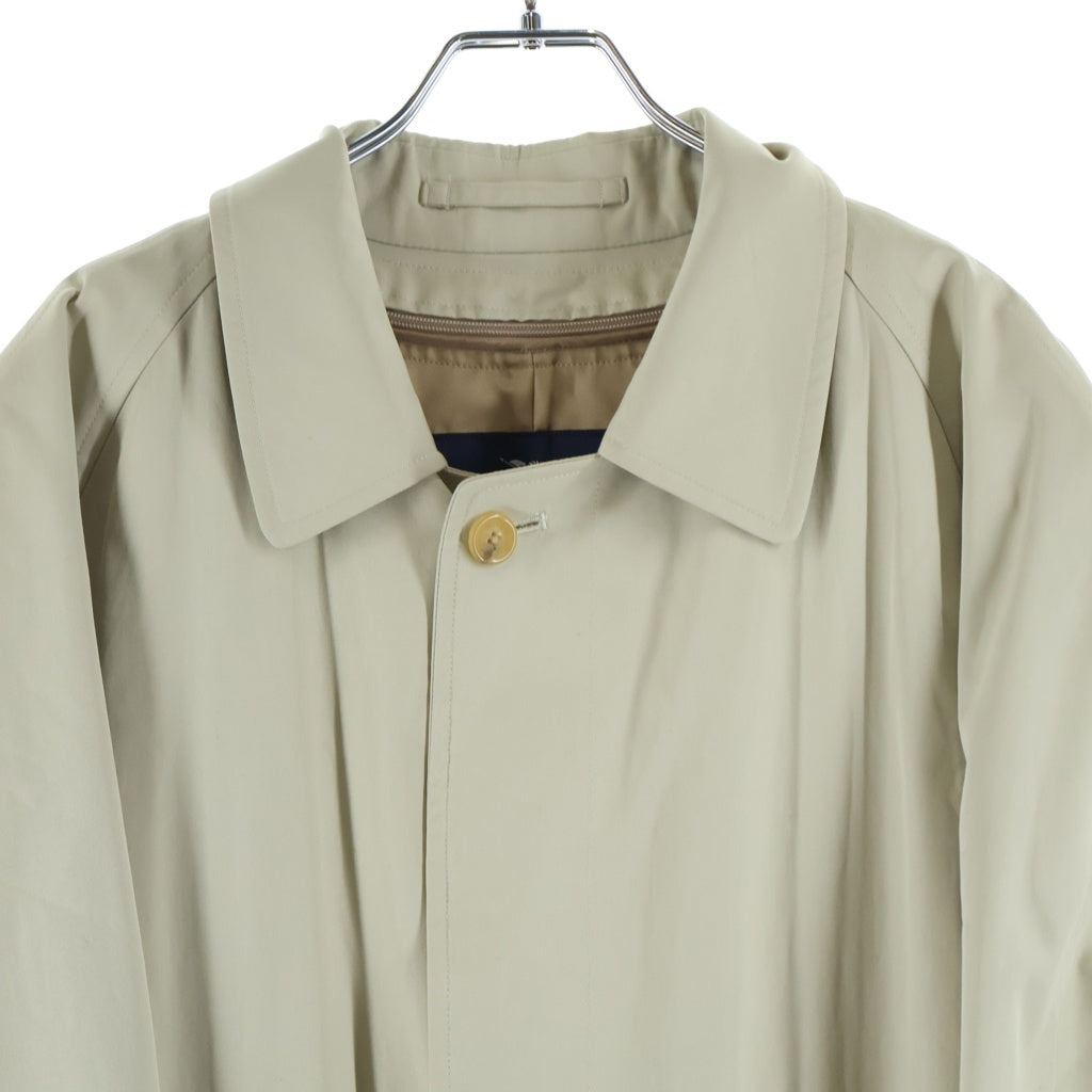 BURBERRY(バーバリー) 裏地ノヴァチェック ライナー付き ステンカラーコート コットン ベージュ BBB80-678-03