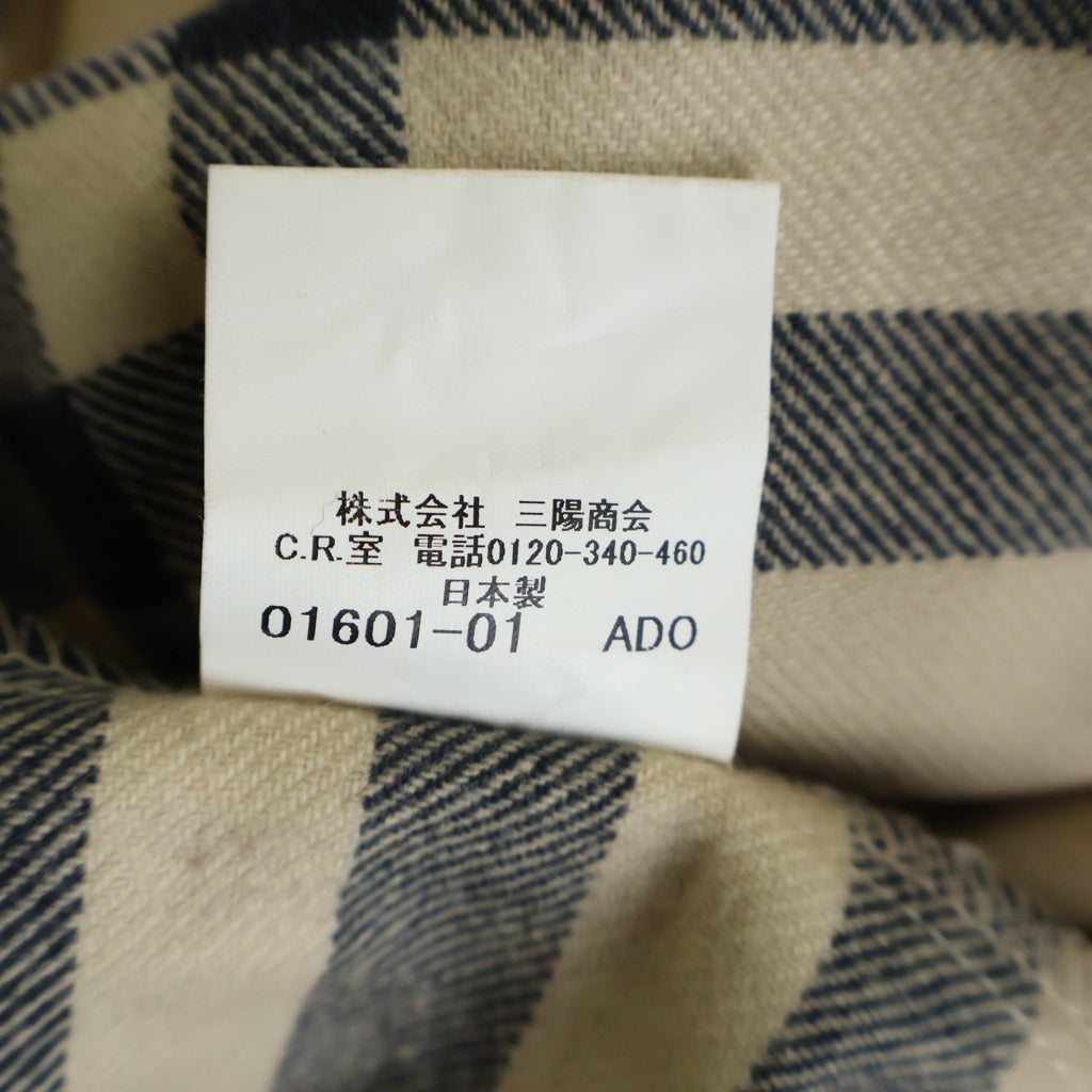 BURBERRY(バーバリー) 裏地ノヴァチェック ライナー付き ステンカラーコート コットン ベージュ BBB80-678-03