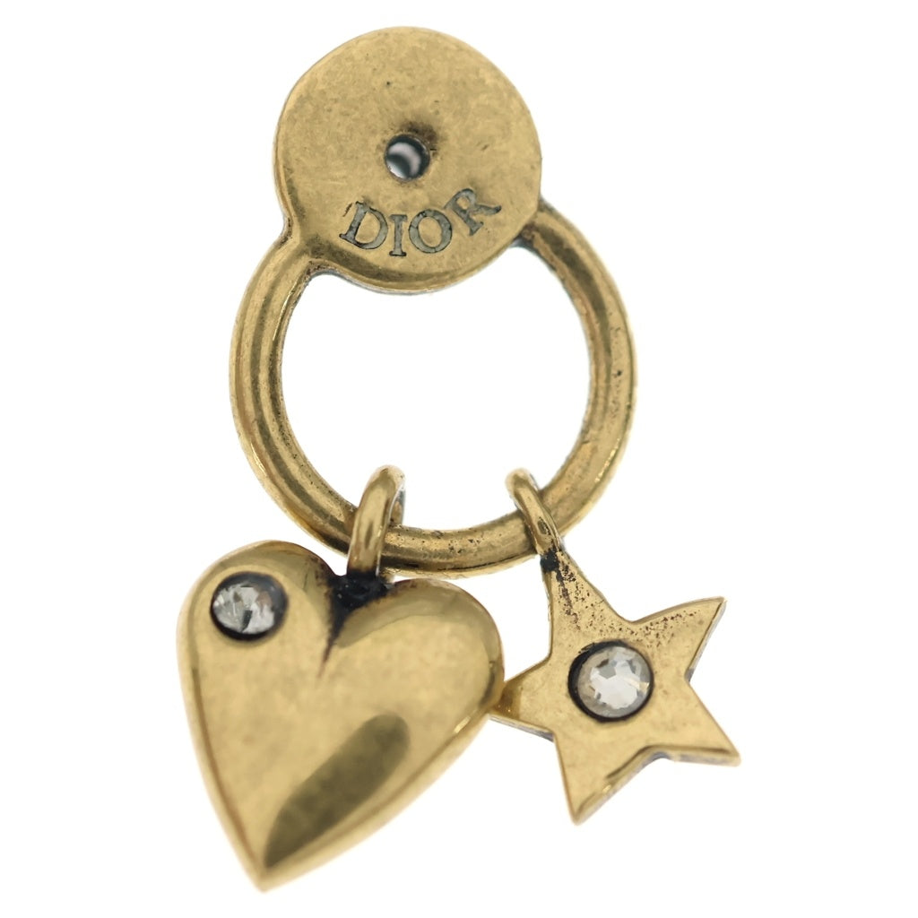 Christian Dior(クリスチャンディオール) J'ADIOR ハート&スター ピアス ラインストーン ゴールド レディース