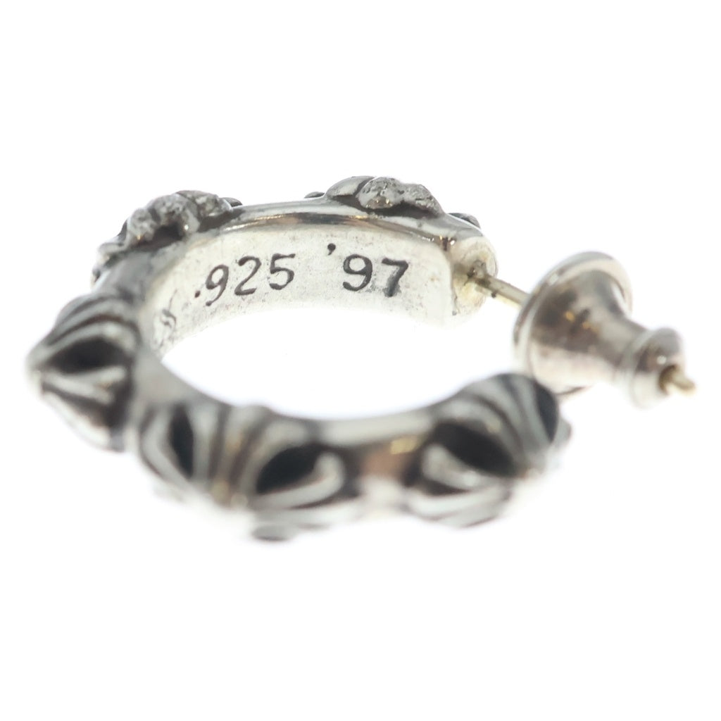 CHROME HEARTS(クロムハーツ) HOOP CROSS クロスバンド フープピアス シルバー BCA100