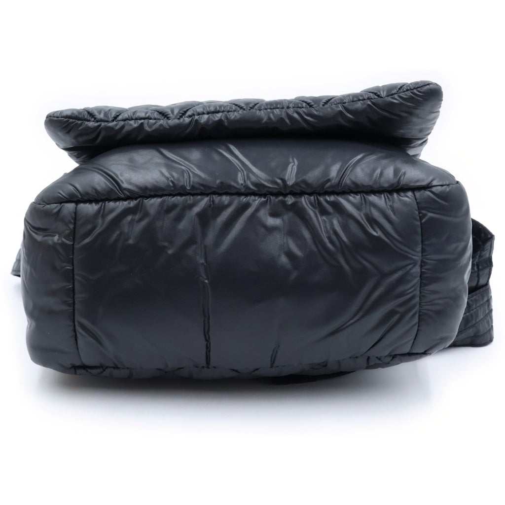 CHANEL(シャネル) コココクーン スモール ショルダーバッグ ブラック シルバー金具 ナイロン A48616 レディース