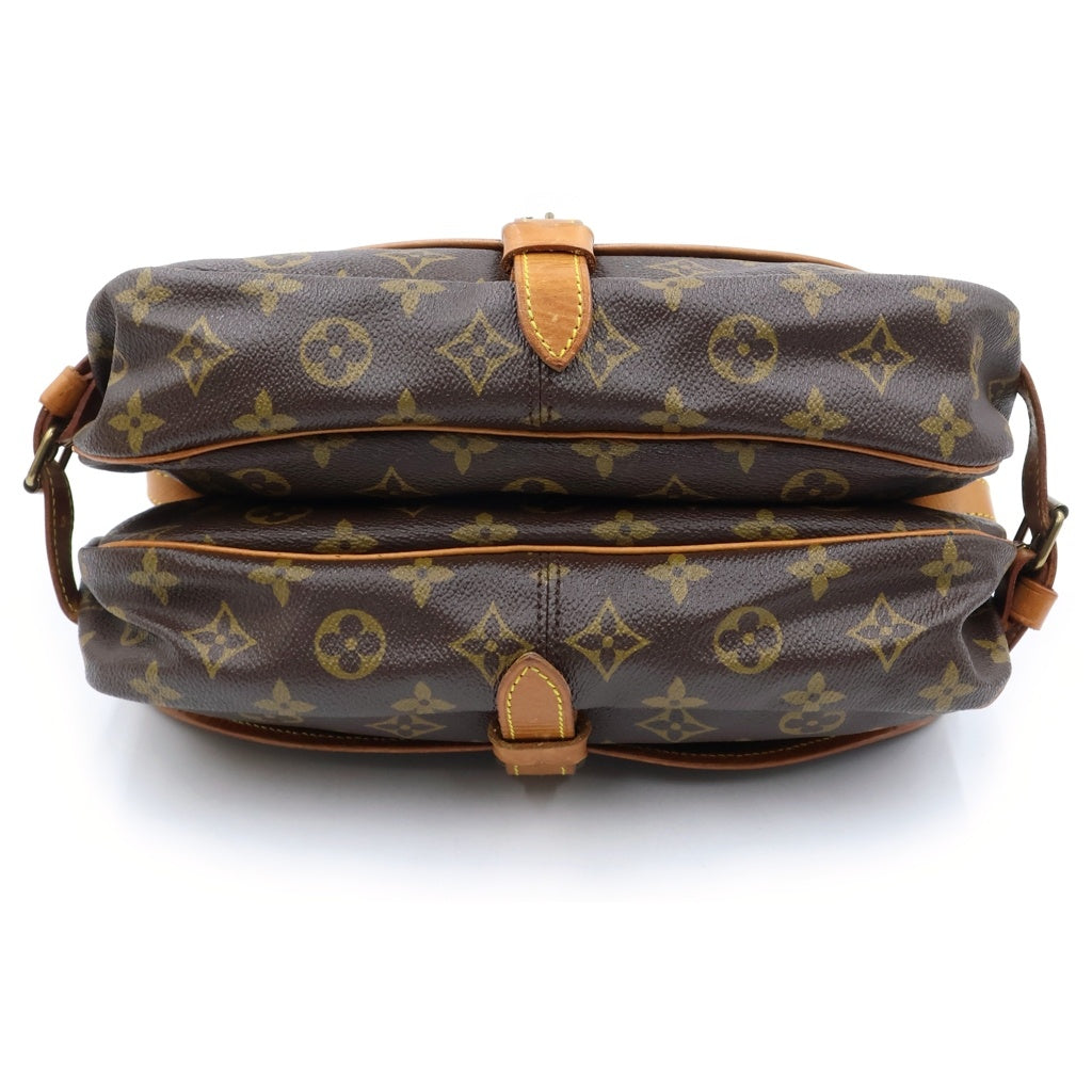 LOUIS VUITTON(ルイヴィトン) モノグラム ソミュール30 ショルダーバッグ ブラウン PVC×レザー M42256 レディース