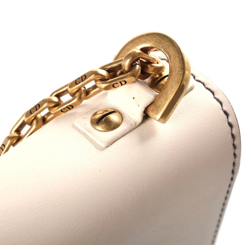 Christian Dior(クリスチャンディオール) J'ADIOR チェーンフラップバッグ ショルダーバッグ アイボリー レザー ゴールド金具 M9000CVWU レディース
