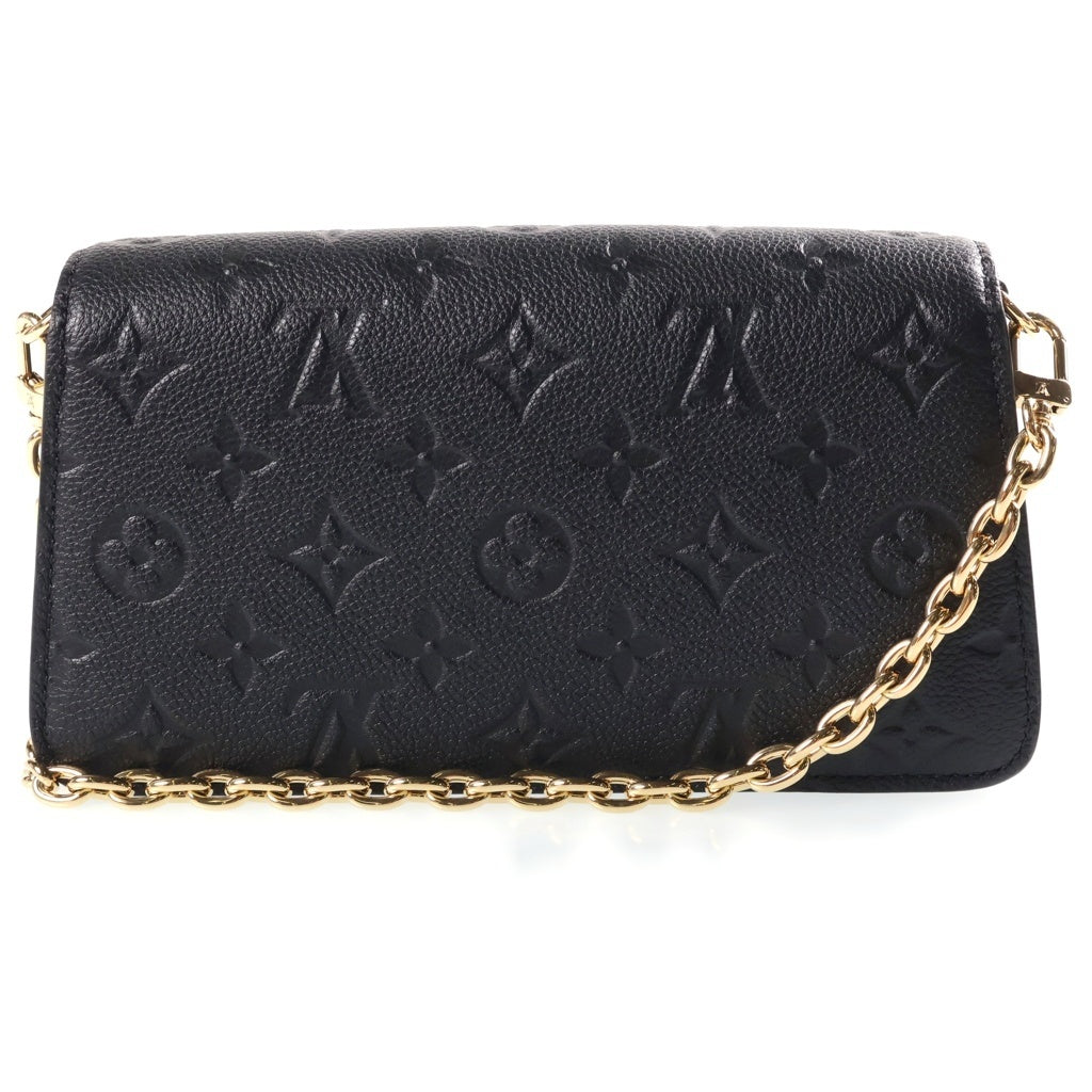 LOUIS VUITTON(ルイヴィトン) モノグラム アンプラント ウォレット オン チェーン メティス ショルダーバック レザー ブラック M82637 レディース