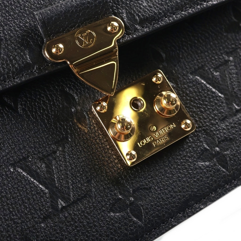 LOUIS VUITTON(ルイヴィトン) モノグラム アンプラント ウォレット オン チェーン メティス ショルダーバック レザー ブラック M82637 レディース