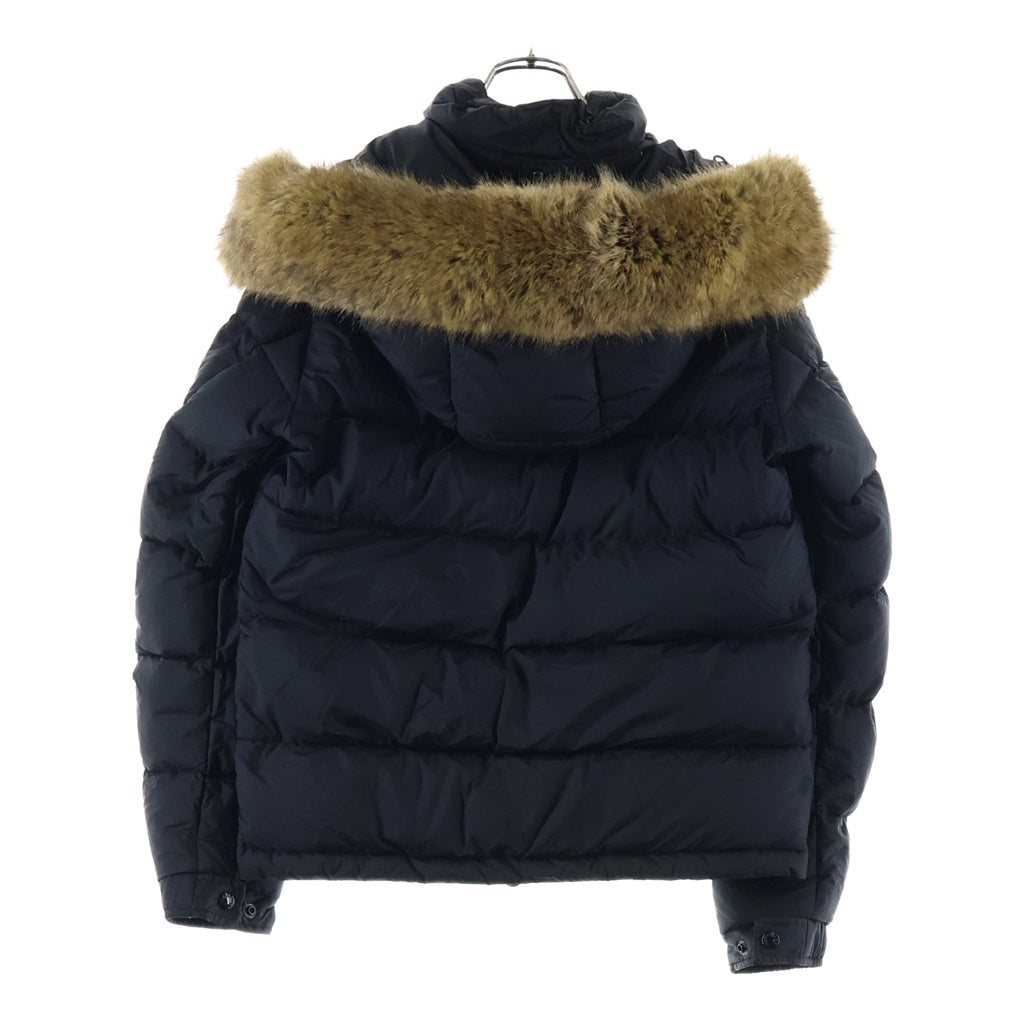 MONCLER(モンクレール) マヤF ファー フード付きダウンジャケット ブラック×ブラウン #1 I20911A00198
