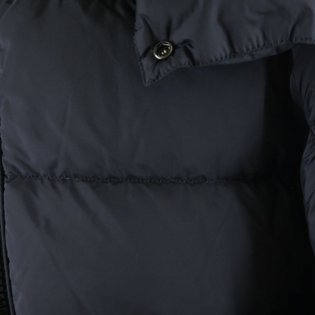 MONCLER(モンクレール) マヤF ファー フード付きダウンジャケット ブラック×ブラウン #1 I20911A00198