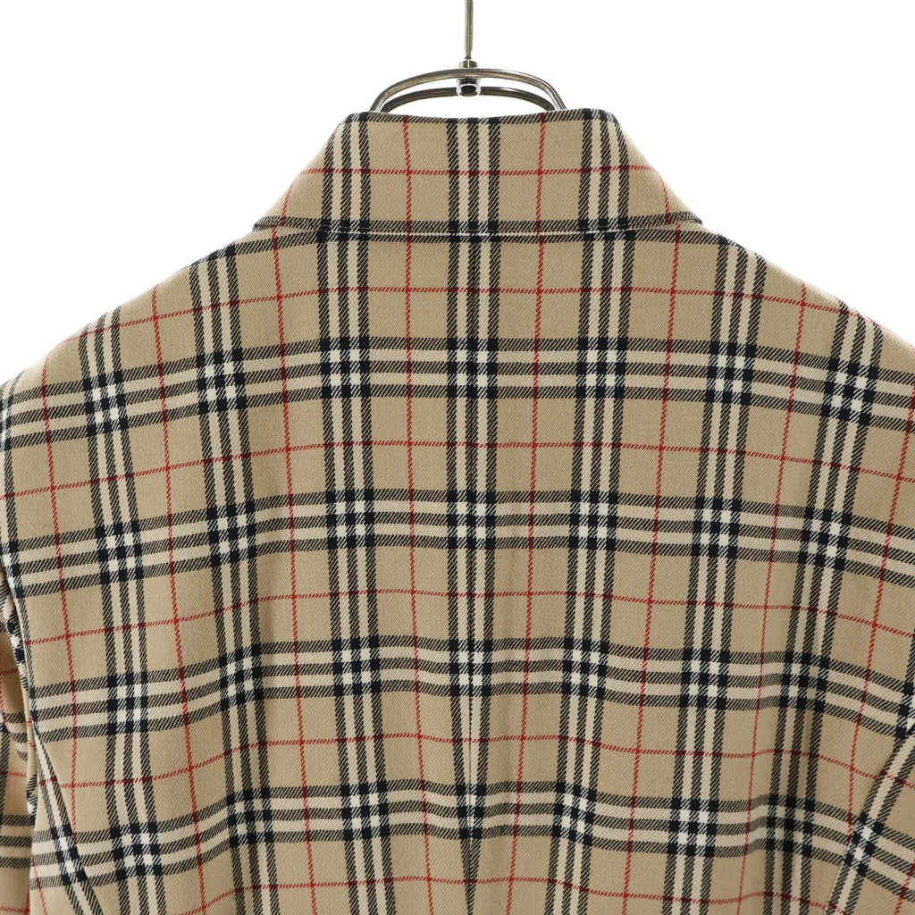 BURBERRY BLUE LABEL(バーバリーブルーレーベル) ノバチェック 七分丈 シャツワンピース ベージュ #38 FMF70-507 レディース