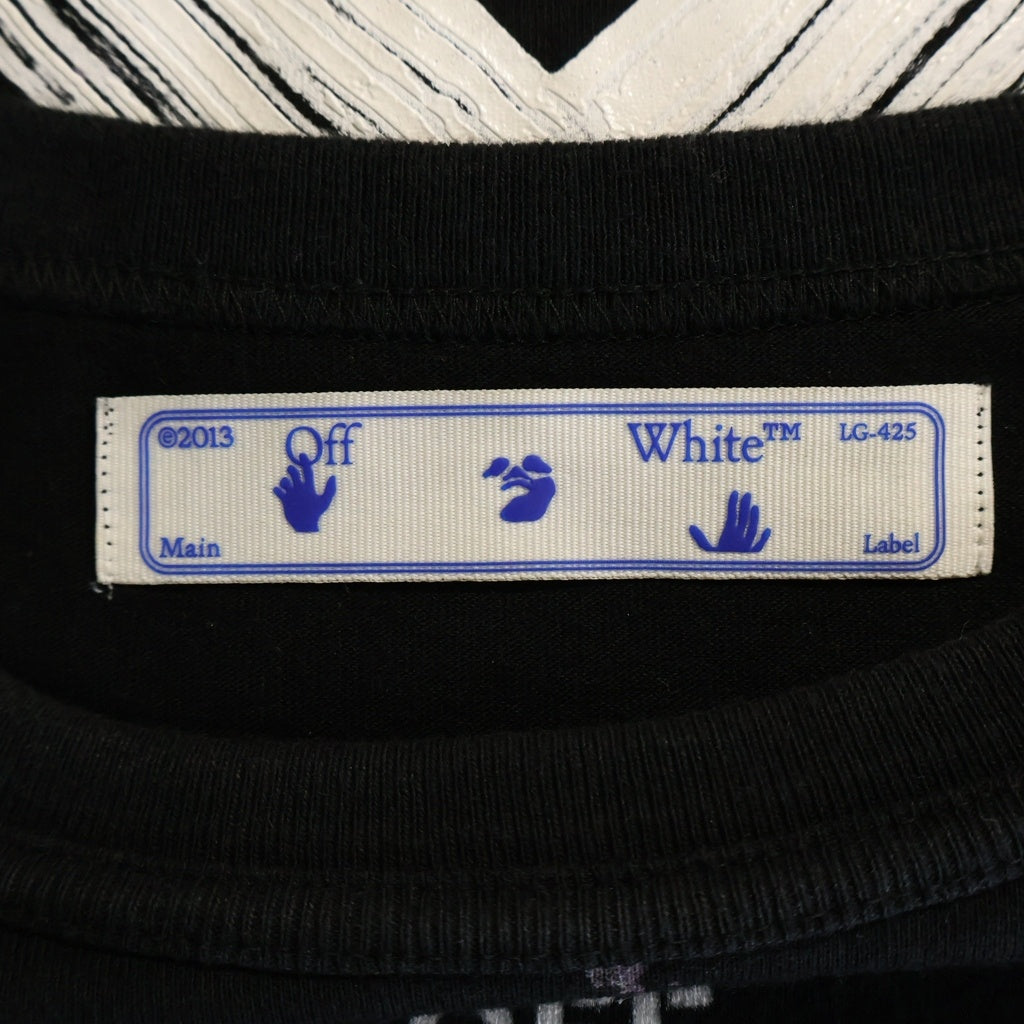 OFF-WHITE(オフホワイト) 21SS Galaxy Brushed Arrows ギャラクシー ブラッシュド アローズ Tシャツ カットソー ブラック #S OMAA002G20JER008