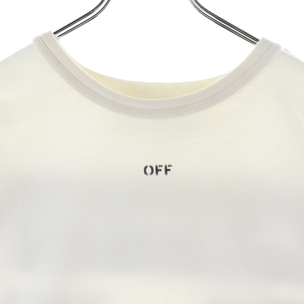 OFF-WHITE(オフホワイト) バックプリント 半袖Tシャツ カットソー ホワイト×ブラック XS