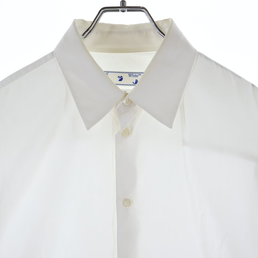 OFF-WHITE(オフホワイト) 21AW ミニロゴ コットンブロード シャツ ホワイト #XL OMGA194F21FAB004