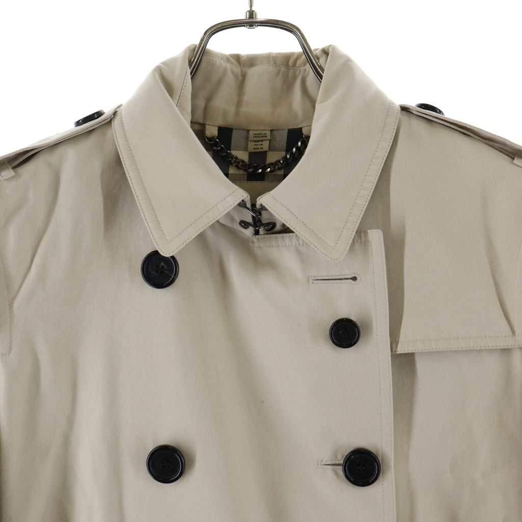 BURBERRY(バーバリー) トレンチコート GBBURLIMCAS 裏地ノバチェック コットン ライトベージュ レディース
