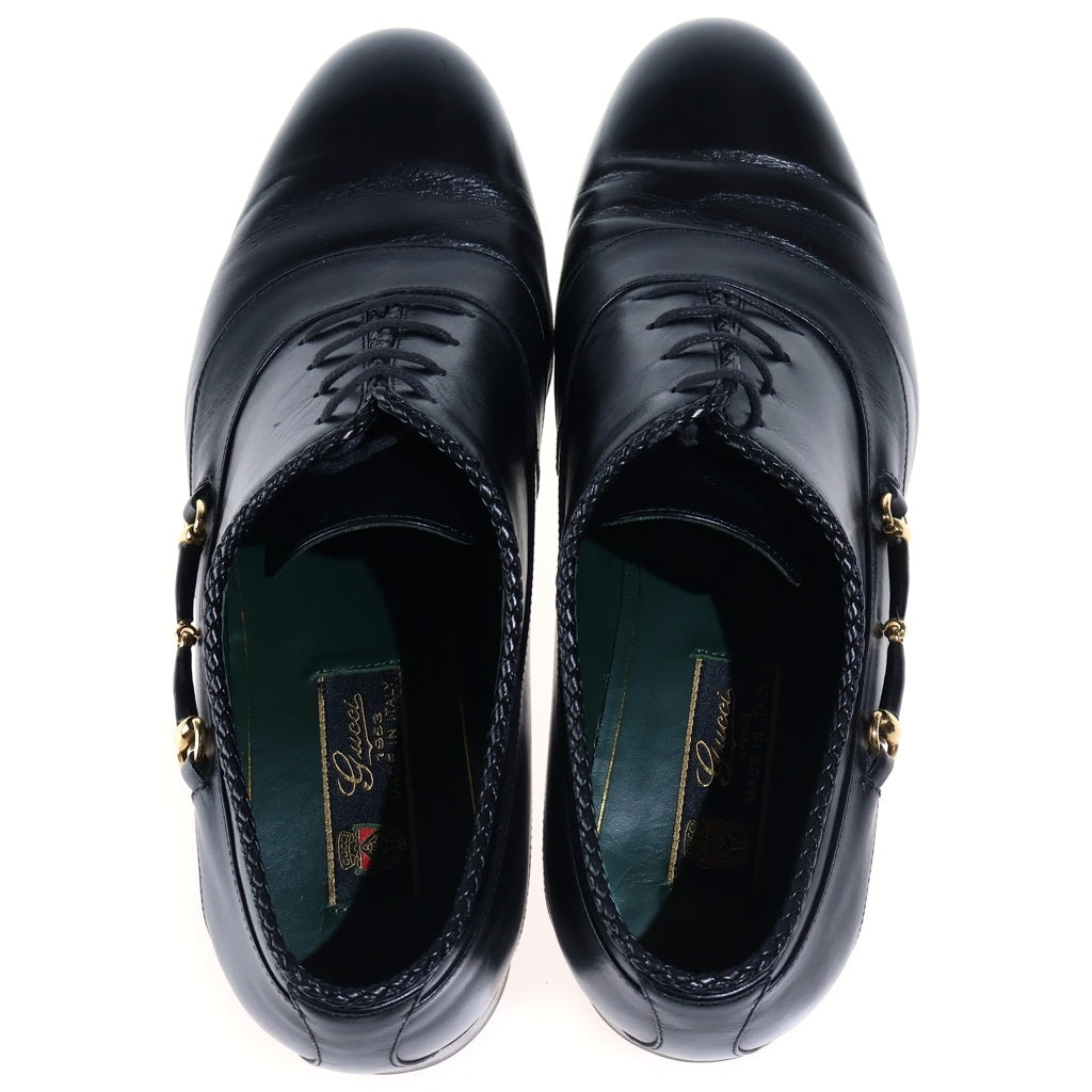 GUCCI(グッチ) ホースビット レースアップ シューズ ブラック 757768