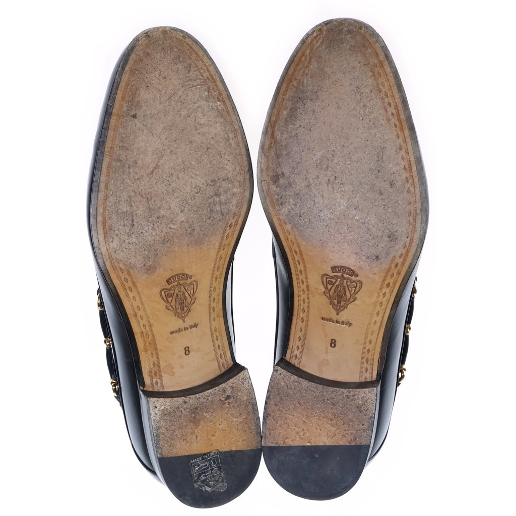 GUCCI(グッチ) ホースビット レースアップ シューズ ブラック 757768