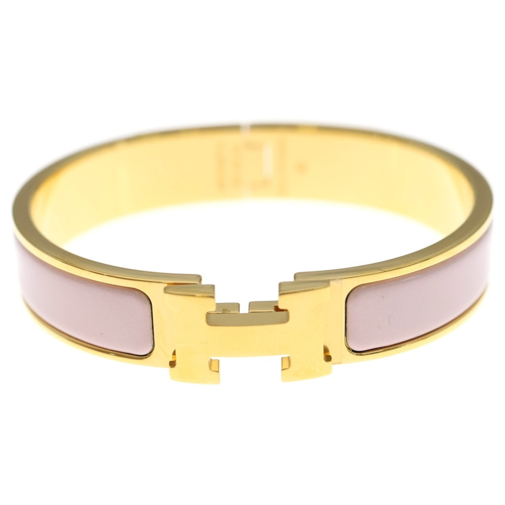 HERMES(エルメス) クリックH バングル ブレスレット ピンク×ゴールド レディース