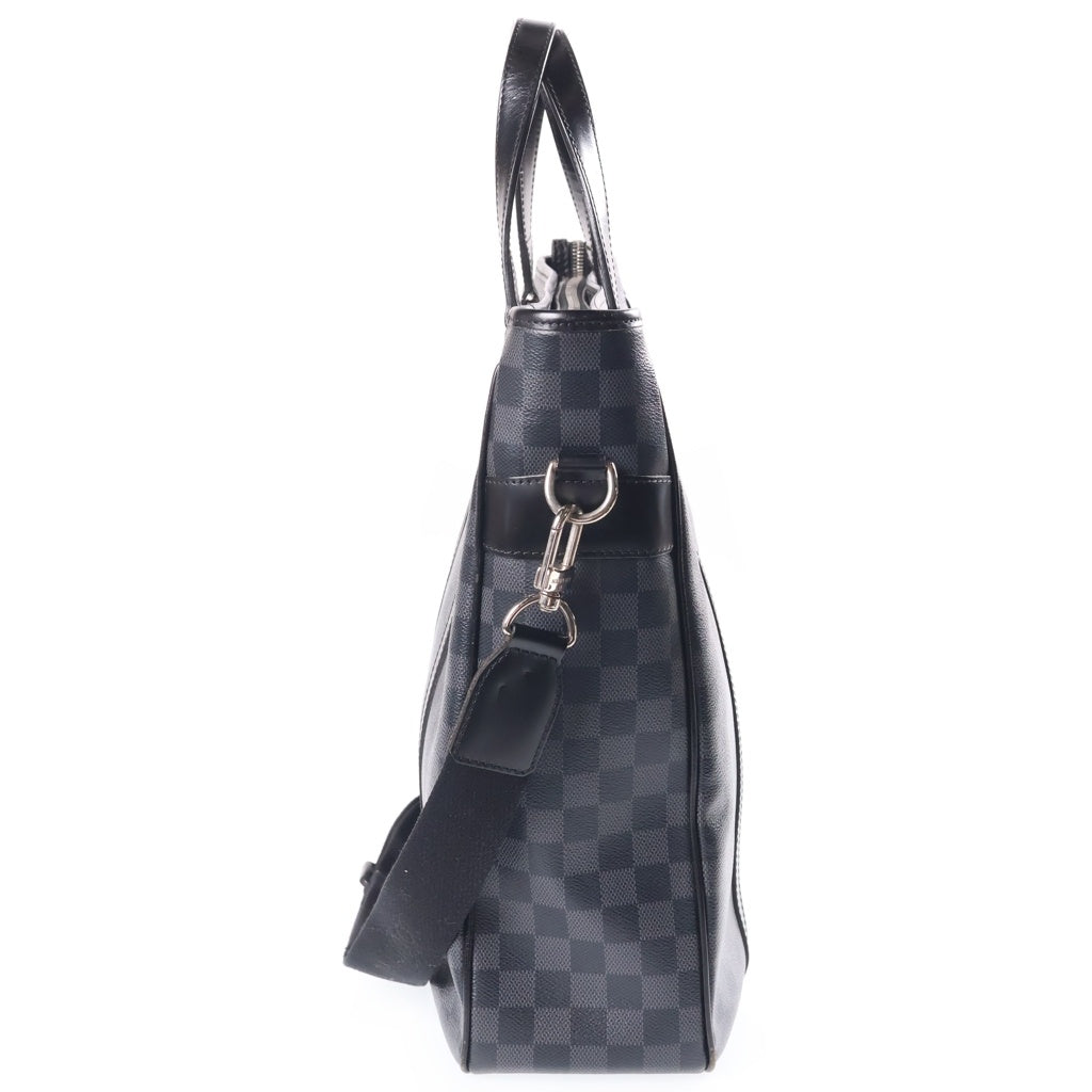 LOUIS VUITTON(ルイヴィトン) ダミエ・グラフィット タダオ ハンドバッグ トートバッグ ショルダーバッグ ブラック PVC×レザー N51192