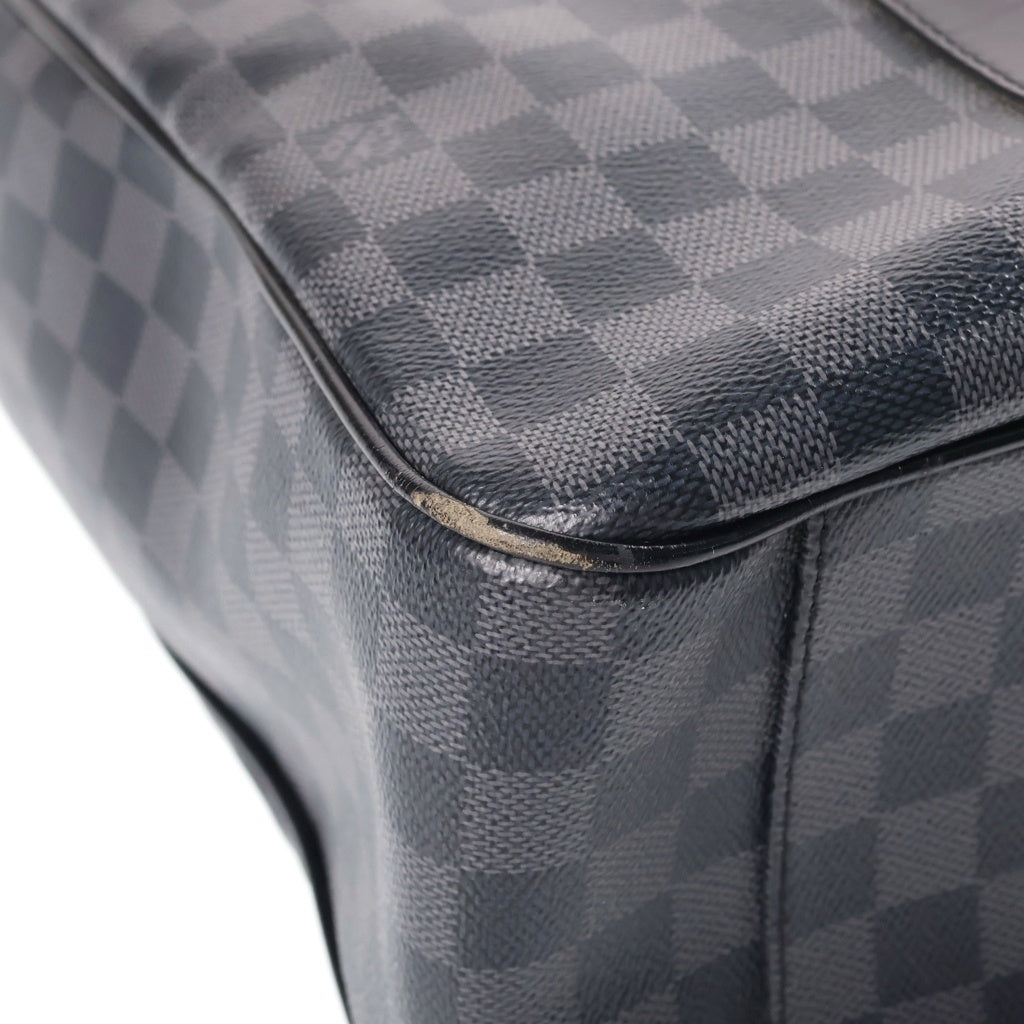 LOUIS VUITTON(ルイヴィトン) ダミエ・グラフィット タダオ ハンドバッグ トートバッグ ショルダーバッグ ブラック PVC×レザー N51192