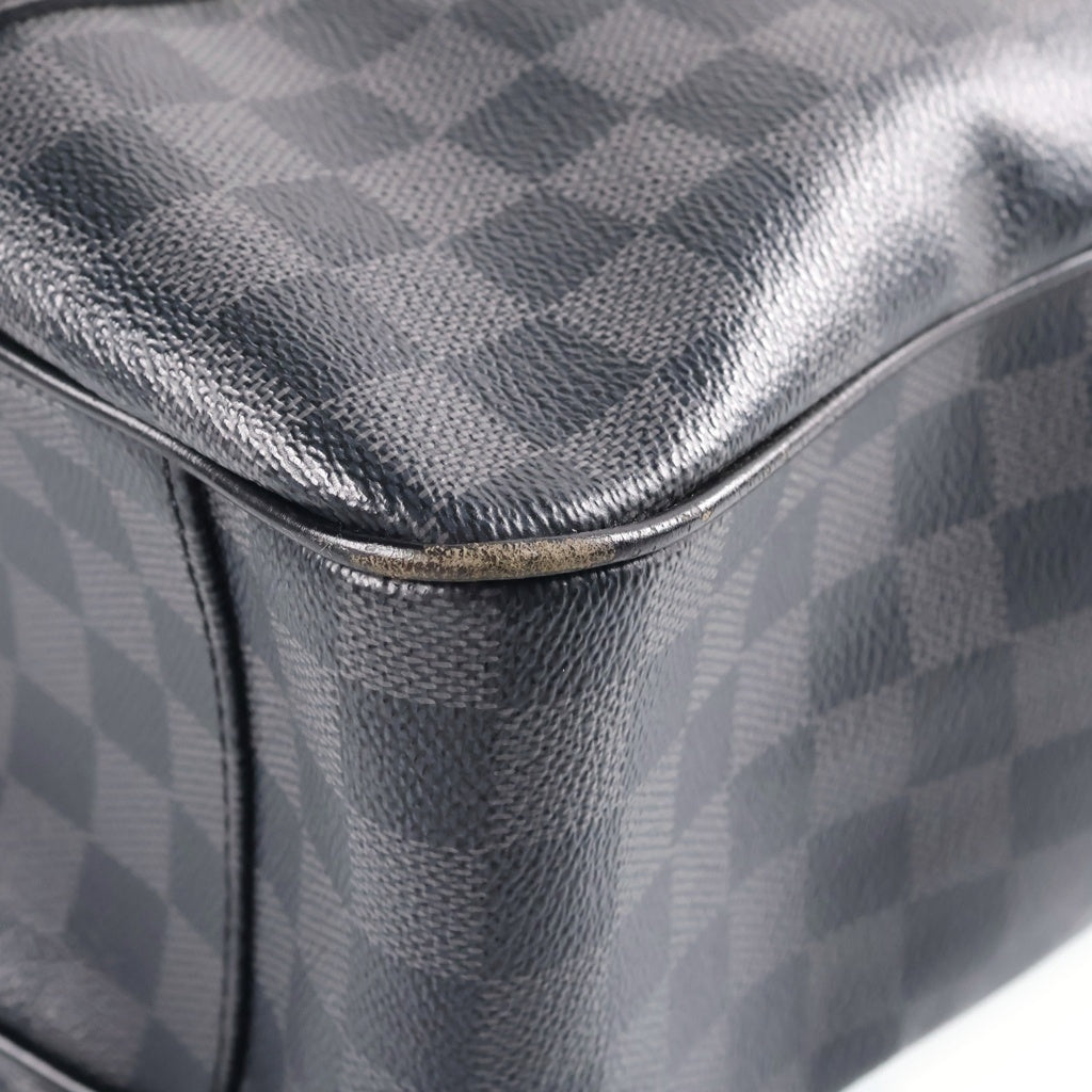 LOUIS VUITTON(ルイヴィトン) ダミエ・グラフィット タダオ ハンドバッグ トートバッグ ショルダーバッグ ブラック PVC×レザー N51192