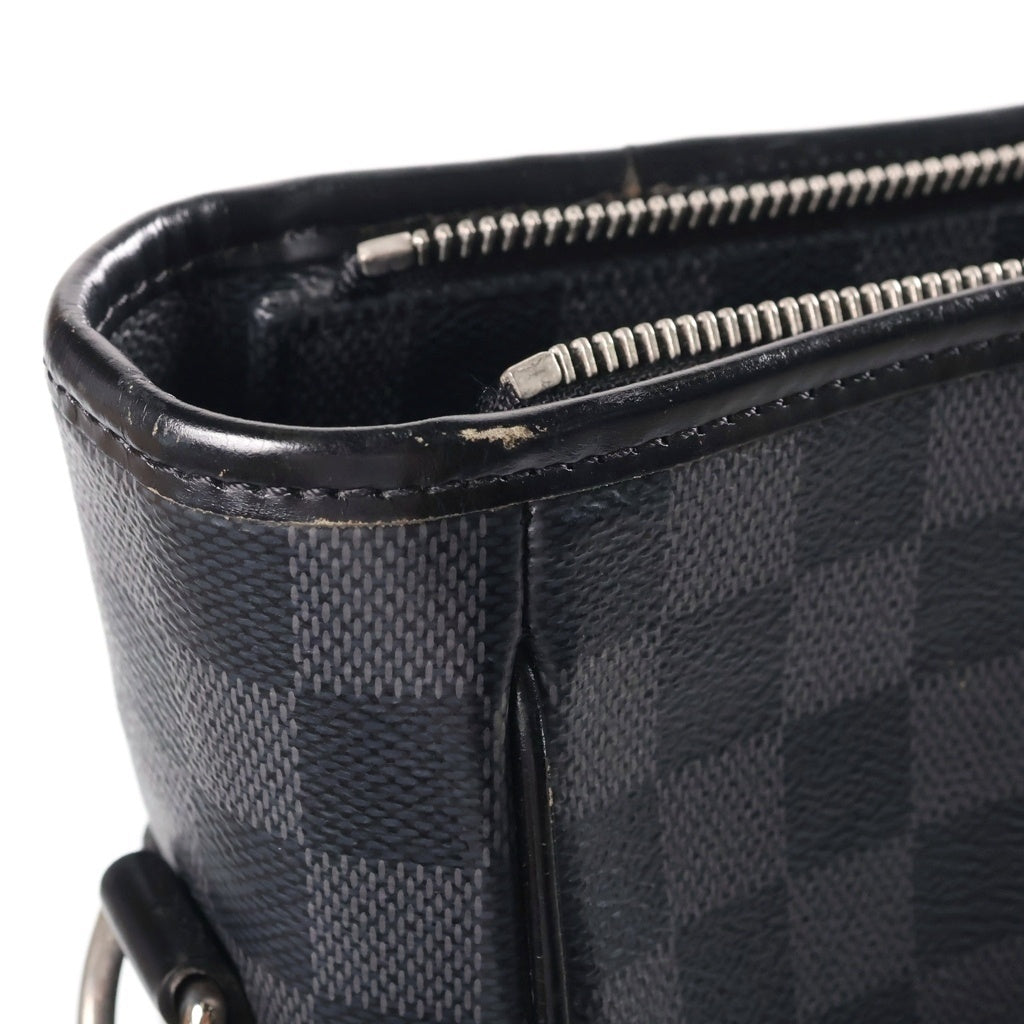 LOUIS VUITTON(ルイヴィトン) ダミエ・グラフィット タダオ ハンドバッグ トートバッグ ショルダーバッグ ブラック PVC×レザー N51192