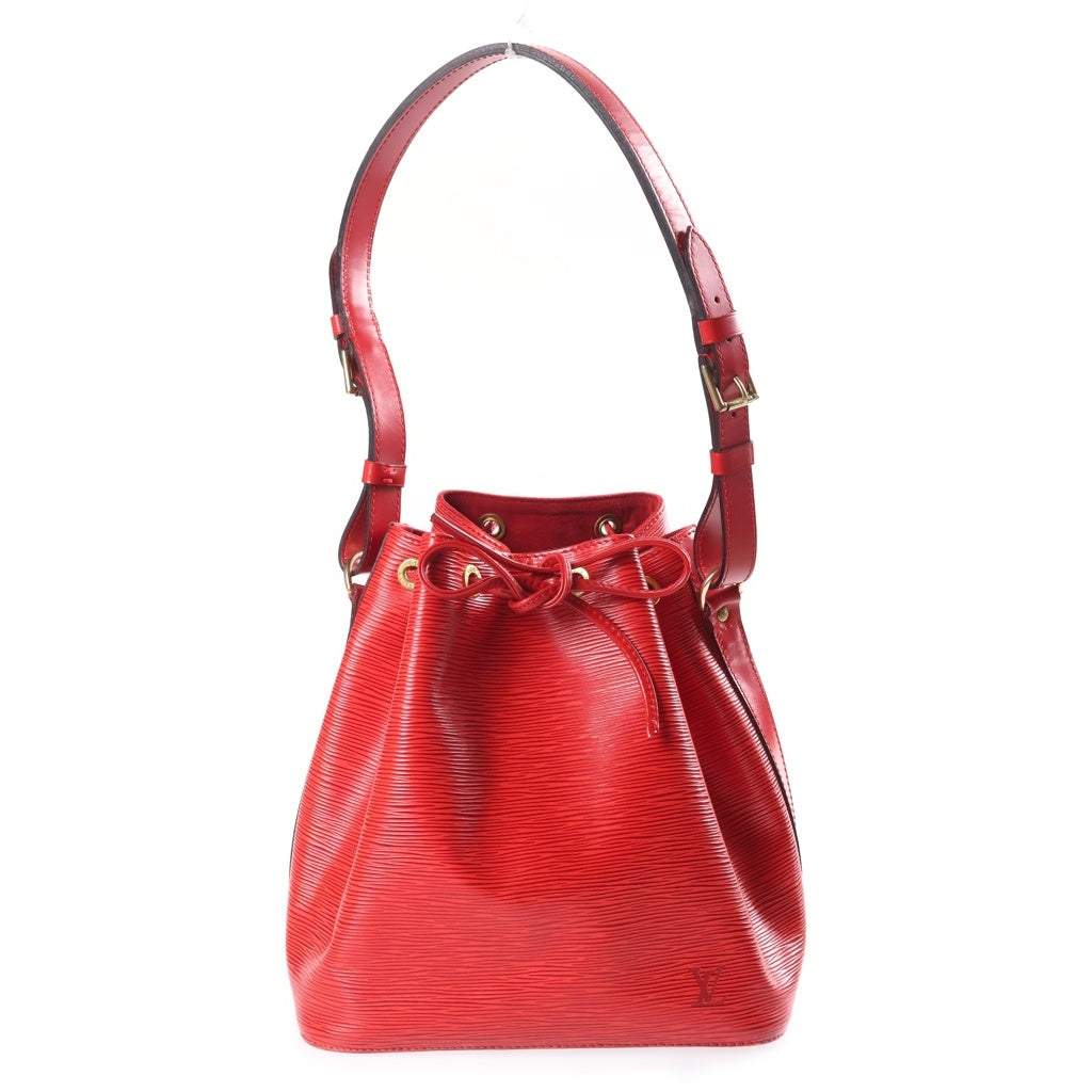 LOUIS VUITTON(ルイヴィトン) エピ プチ ノエ PVC レザー ハンドバッグ ショルダーバッグ 巾着バッグ カスティリアンレッド M44107 レディース