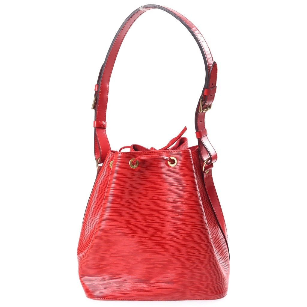 LOUIS VUITTON(ルイヴィトン) エピ プチ ノエ PVC レザー ハンドバッグ ショルダーバッグ 巾着バッグ カスティリアンレッド M44107 レディース