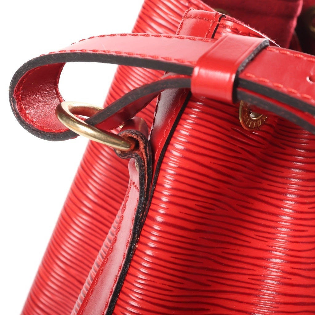 LOUIS VUITTON(ルイヴィトン) エピ プチ ノエ PVC レザー ハンドバッグ ショルダーバッグ 巾着バッグ カスティリアンレッド M44107 レディース
