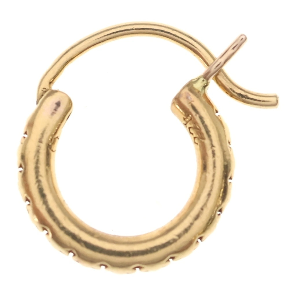 CHROME HEARTS(クロムハーツ) 22K HOOP TFL SML スモールTFLフープピアス ゴールド